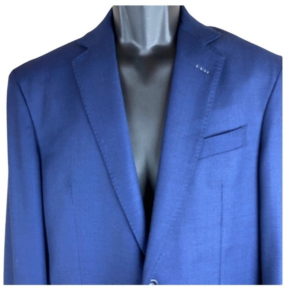 NWT Massimo Dutti Viscose Dark Blue Jacket Size 40 - Picture 4 of 13